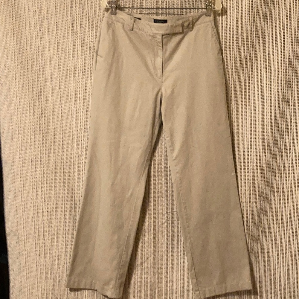 Talbots Khaki Heritage Boot Pants Size 12